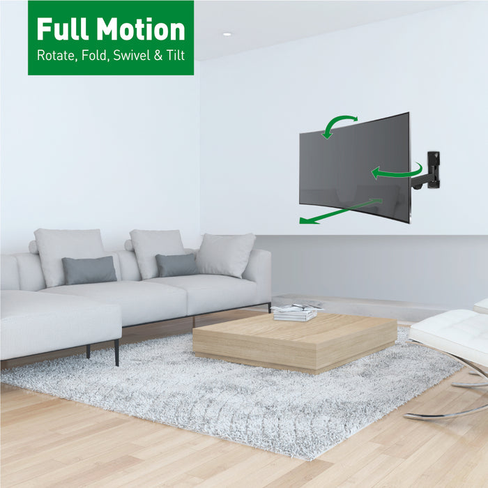 Barkan Mounts Lange TV-Muurbeugel |Universeel| 13" - 39" | VESA 200x200