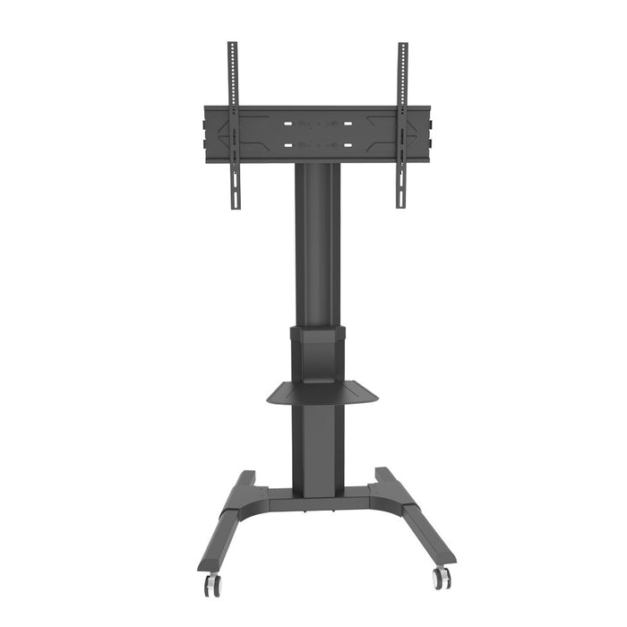 Wolff Mount Verrijdbare TV-standaard tot 70 inch |Universeel |Hoogte verstelbaar |Zwart aluminium |VESA 800x600