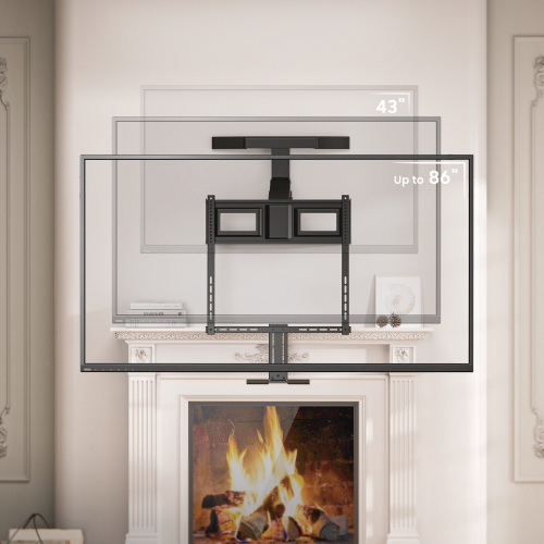 Pull-Down TV Beugel – Draaibaar – 47 cm Hoogteverstelling – Geschikt tot 86 inch