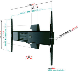 Vogels EFW 8425 LCD LED Plasma wandsteun Motion XL