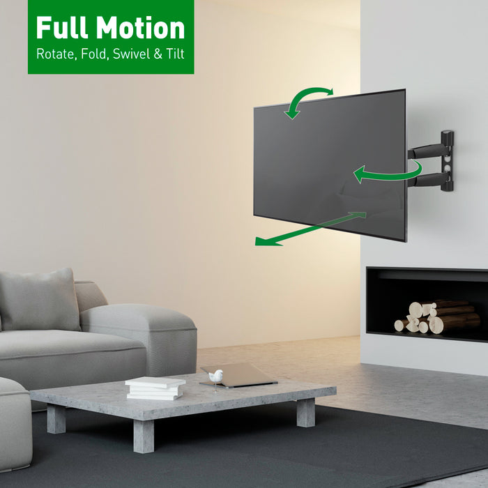 Barkan Mounts Super lange TV-Muurbeugel |13- 65 inch |Universeel |VESA 400x400
