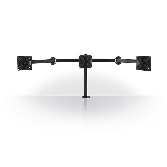 Ergonomische Monitorbeugel | Drie Monitor-Armen | Draai- en Kantelbaar | Zwart