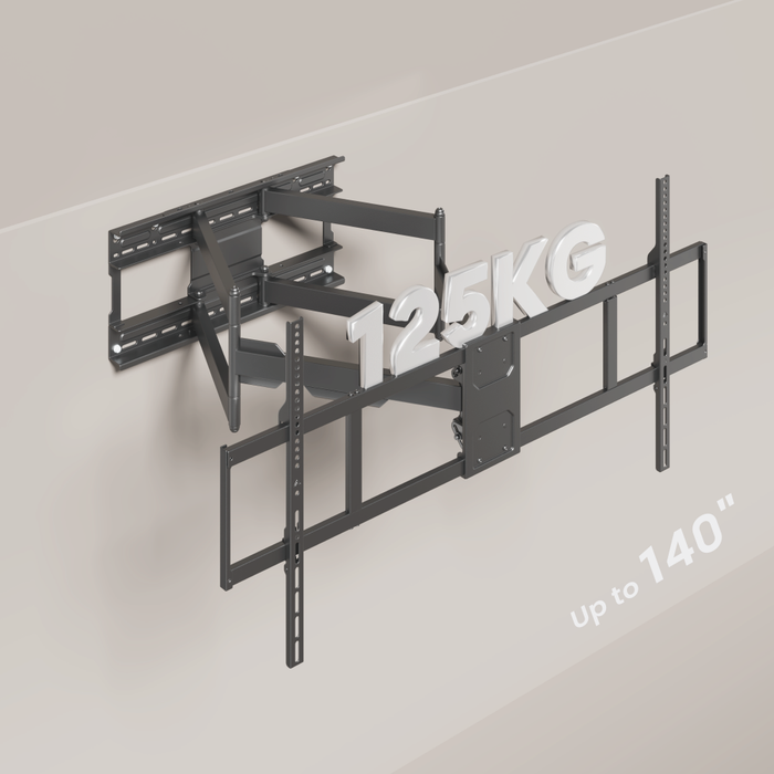 Ultra Heavy-Duty TV Muurbeugel tot 140 inch | Full Motion | 125 kg | VESA 1200x900