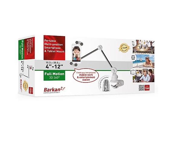 Flexibele Tablet houder voor muur en stangmontage. Geschikt voor iPad e-readers Tablets