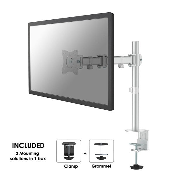 Neomounts NM-D135 zilver Bureausteun 1 scherm