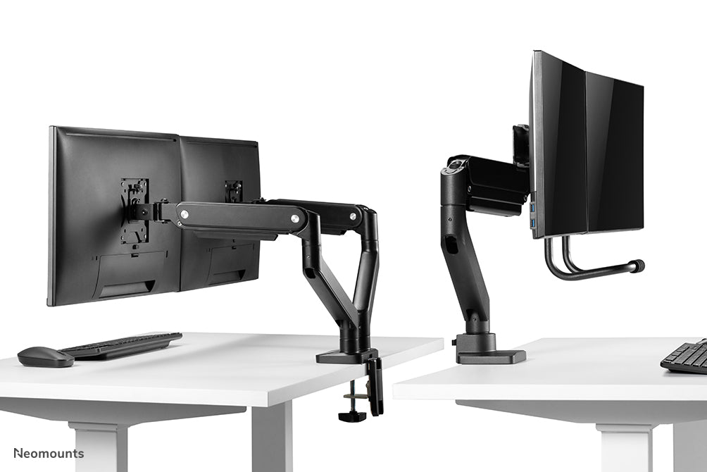 Neomounts DS75-450BL2 full motion monitor bureausteun voor 17-32 inch schermen - Zwart