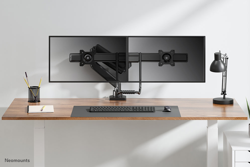 Neomounts DS75-450BL2 full motion monitor bureausteun voor 17-32 inch schermen - Zwart