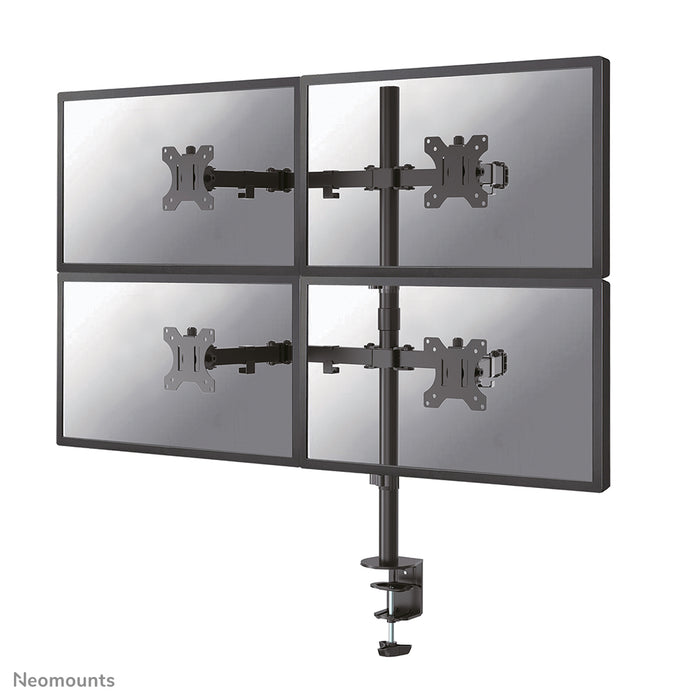 Neomounts FPMA-D550D4 zwart full motion bureausteun voor 13-32 inch schermen - Zwart