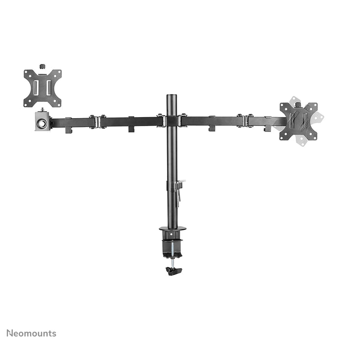 Neomounts FPMA-D550D zwart is een bureausteun voor 2 flat screens t/m 32 inch - Zwart