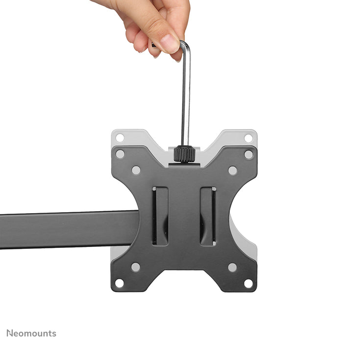 Neomounts FPMA-D550D zwart is een bureausteun voor 2 flat screens t/m 32 inch - Zwart