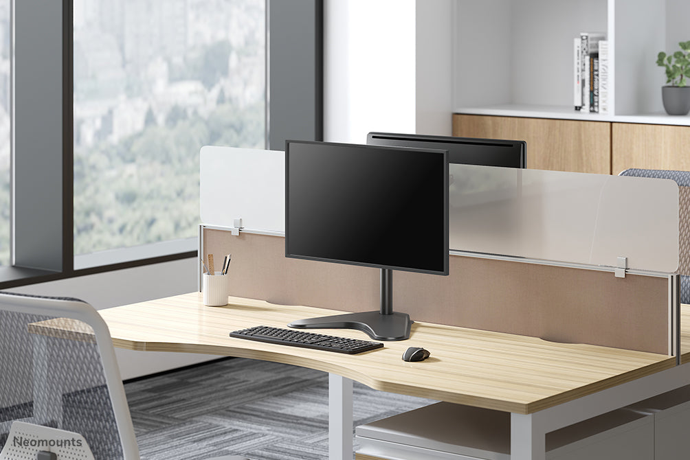 Neomounts FPMA-D550S zwart full motion bureaustandaard voor flat screens t/m 32 inch, hoogteverstelbaar - Zwart
