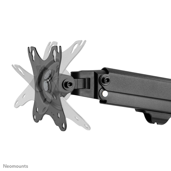 Neomounts FPMA-D650 zwart is een full motion bureausteun voor schermen t/m 27 (69 cm).