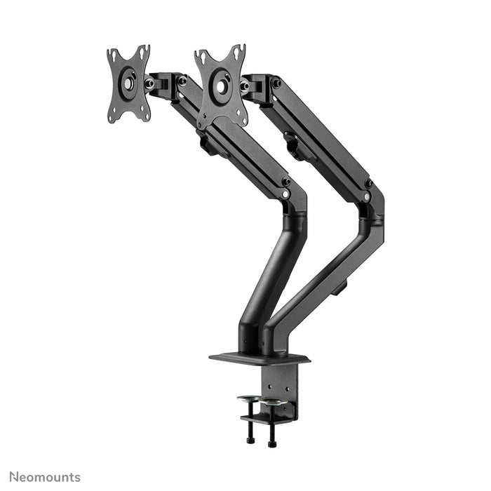 Neomounts FPMA-D650D zwart is een full motion bureausteun voor schermen t/m 27 (69 cm).
