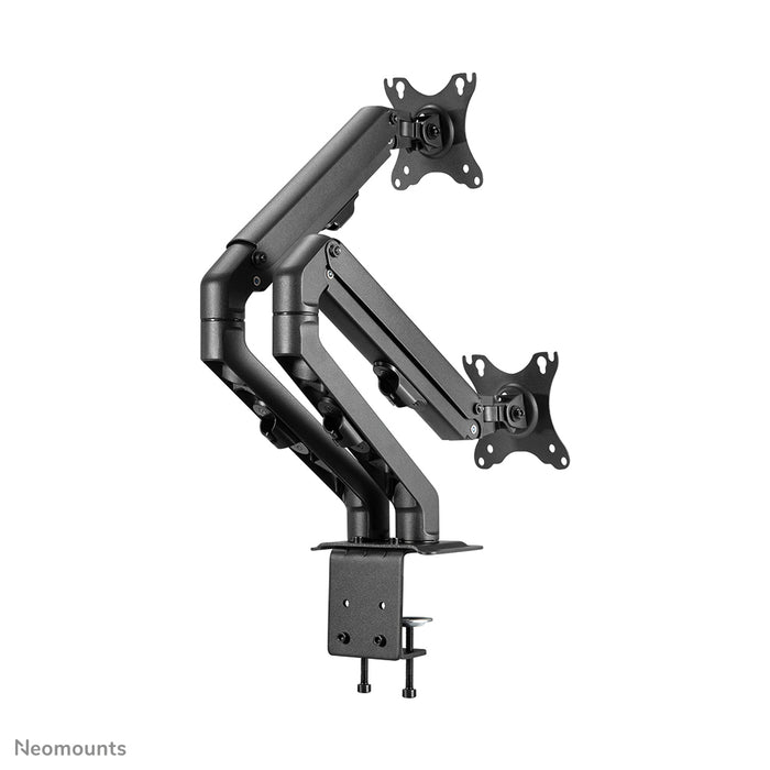 Neomounts FPMA-D650D zwart is een full motion bureausteun voor schermen t/m 27 (69 cm).