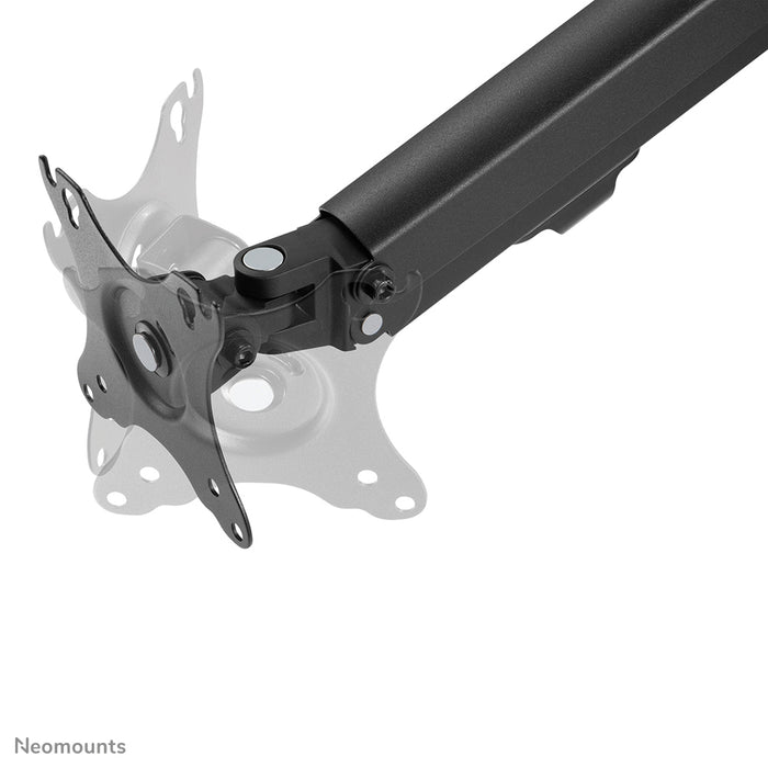 Neomounts FPMA-D650D zwart is een full motion bureausteun voor schermen t/m 27 (69 cm).