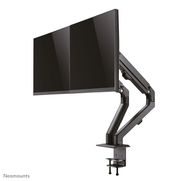 Neomounts FPMA-D650D zwart is een full motion bureausteun voor schermen t/m 27 (69 cm).