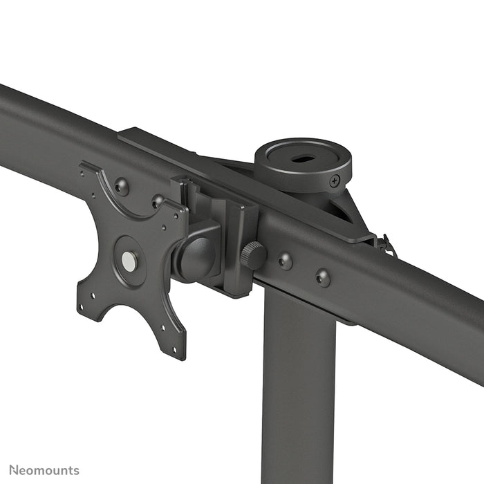 Neomounts FPMA-D700DD6 is een bureausteun voor 6 flat screens t/m 27 inch (69 cm).