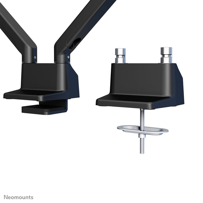 Neomounts FPMA-D750D zwart is een bureausteun met gasveer voor flat screens t/m 32 inch (81 cm).