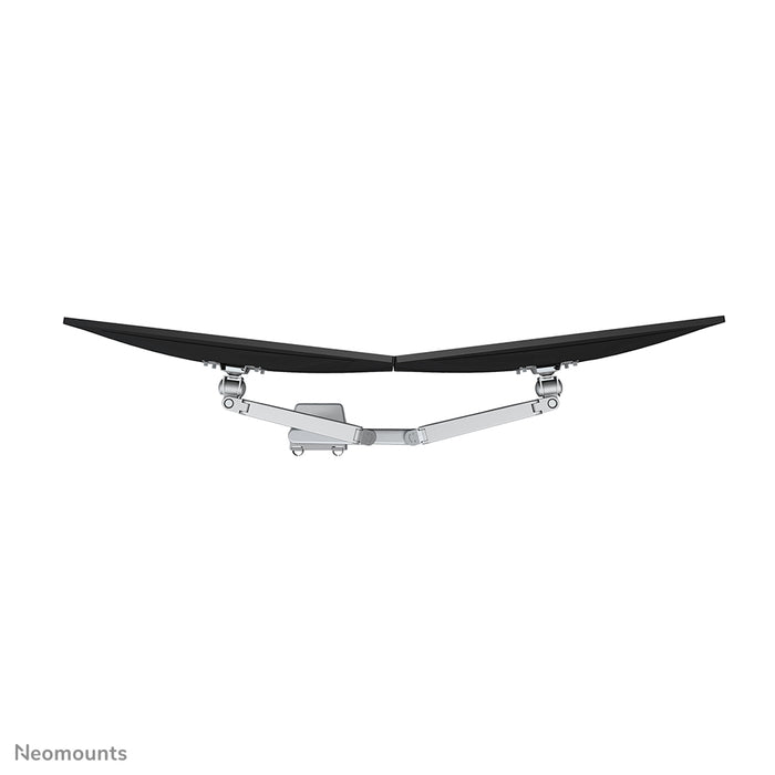 Neomounts FPMA-D750D zilver is een bureausteun met gasveer voor flat screens t/m 32 inch (81 cm).