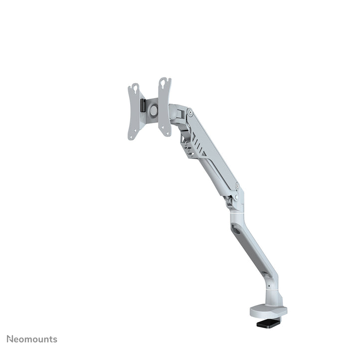 Neomounts FPMA-D750 zilver is een bureausteun met gasveer voor flat screens t/m 32 inch (81 cm).