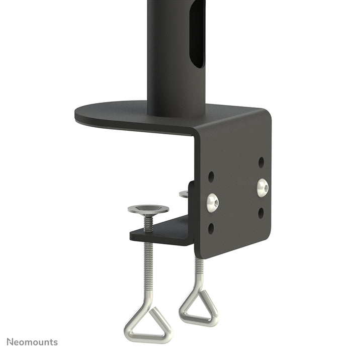 Neomounts FPMA-D960 zwartPLUS is een bureausteun met 3 draaipunten voor curved screens t/m 49 inch (124 cm).