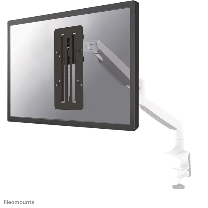 Neomounts FPMA-LIFT100 zwart is een adapter die trapsgewijze hoogteverstelling toestaat op VESA 75/100 steunen.
