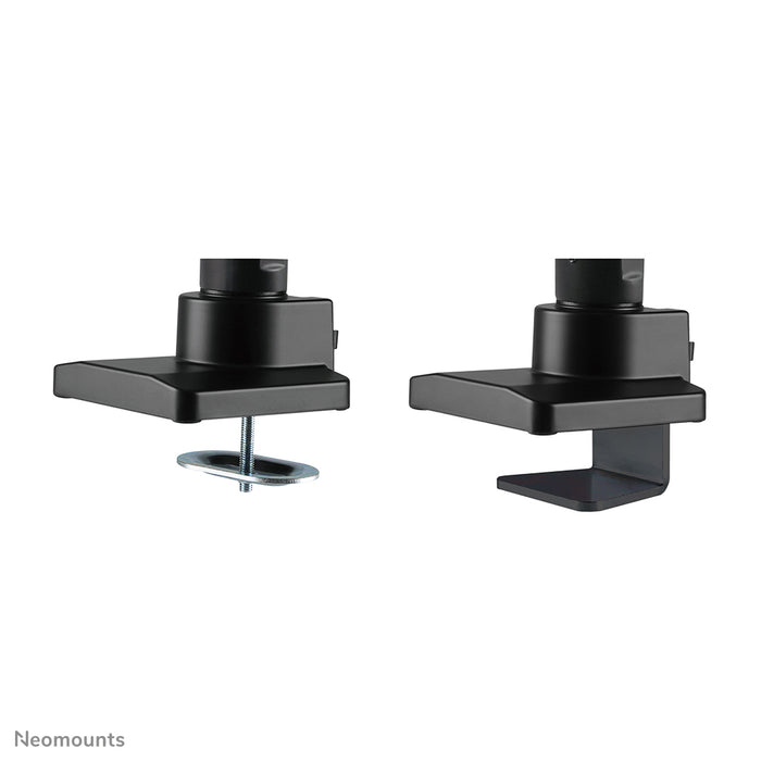 Neomounts NM-D775 zwartPLUS is een gasgeveerde bureausteun voor curved monitors t/m 49 inch (124 cm) - Zwart