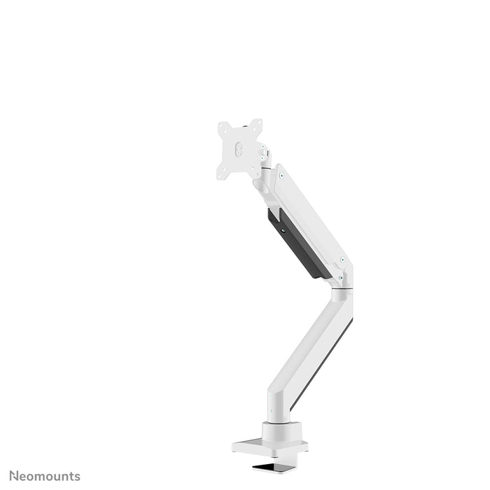 Neomounts NM-D775 witPLUS is een gasgeveerde bureausteun voor curved monitors t/m 49 inch (124 cm) - Wit
