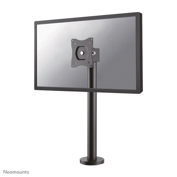 Neomounts NS-DPOS100 zwart is een bureausteun met 1 draaipunt voor flat screens t/m 32 inch.