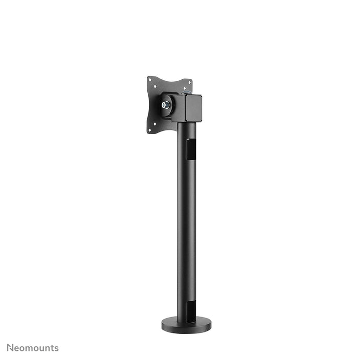 Neomounts NS-DPOS100 zwart is een bureausteun met 1 draaipunt voor flat screens t/m 32 inch.