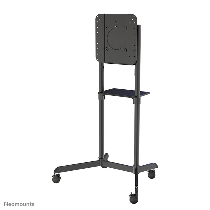 Neomounts NS-M1250 zwart is een verrijdbaar meubel voor flat screens t/m 70 inch (178 cm). Incl. laptop plateau - Zwart