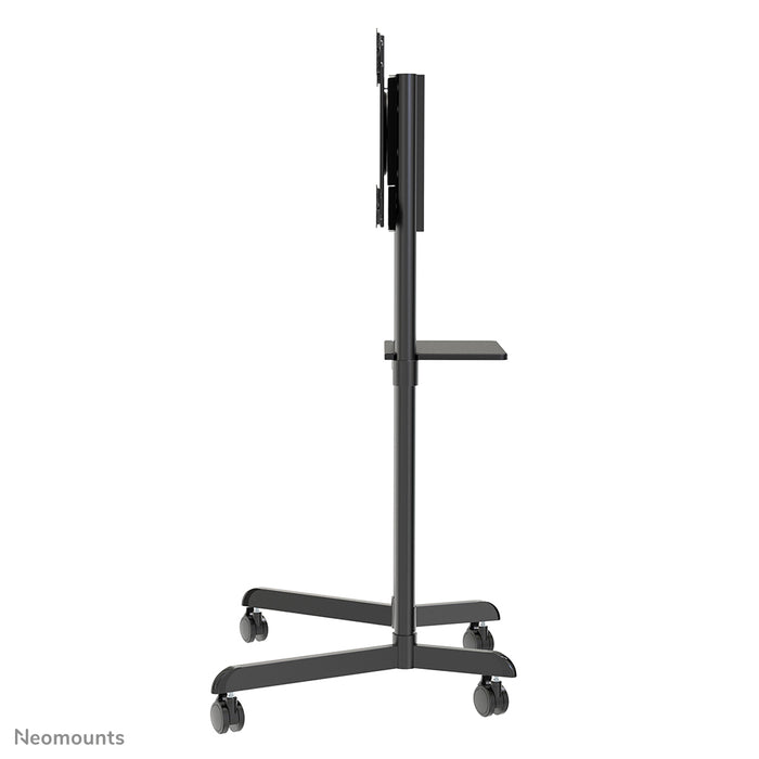Neomounts NS-M1250 zwart is een verrijdbaar meubel voor flat screens t/m 70 inch (178 cm). Incl. laptop plateau - Zwart