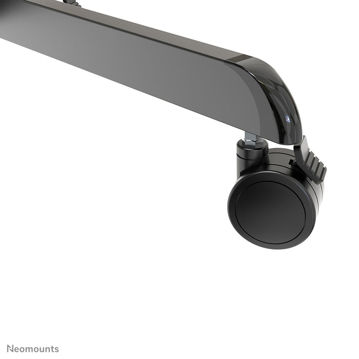 Neomounts NS-M1250 zwart is een verrijdbaar meubel voor flat screens t/m 70 inch (178 cm). Incl. laptop plateau - Zwart