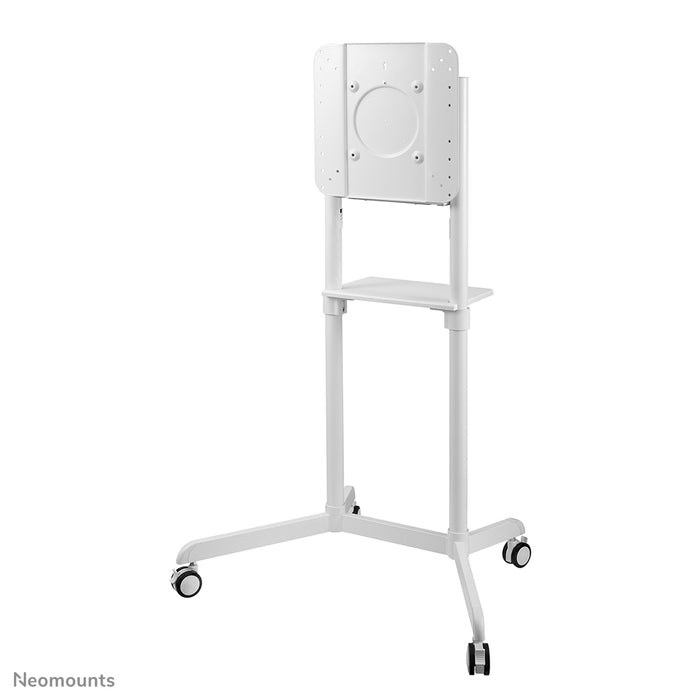 Neomounts NS-M1250 wit is een verrijdbaar meubel voor flat screens t/m 70 inch (178 cm). Incl. laptop plateau - Wit