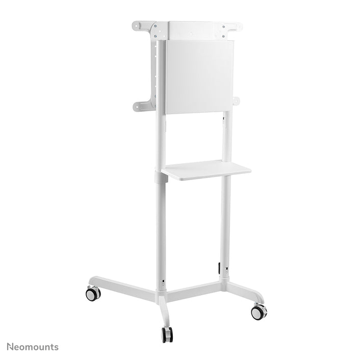 Neomounts NS-M1250 wit is een verrijdbaar meubel voor flat screens t/m 70 inch (178 cm). Incl. laptop plateau - Wit