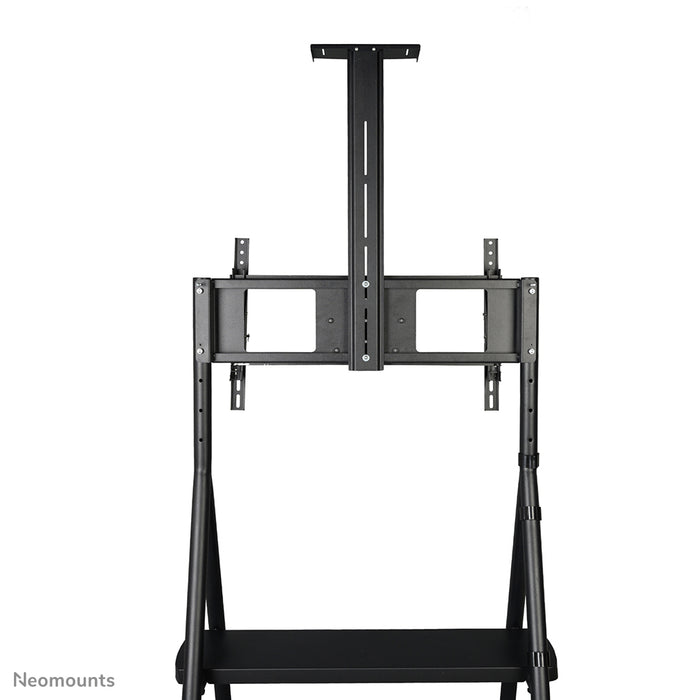 Neomounts NS-M1500black is een verrijdbaar meubel voor flat screens t/m 65 inch (165 cm). Incl. laptop plateau - Zwart