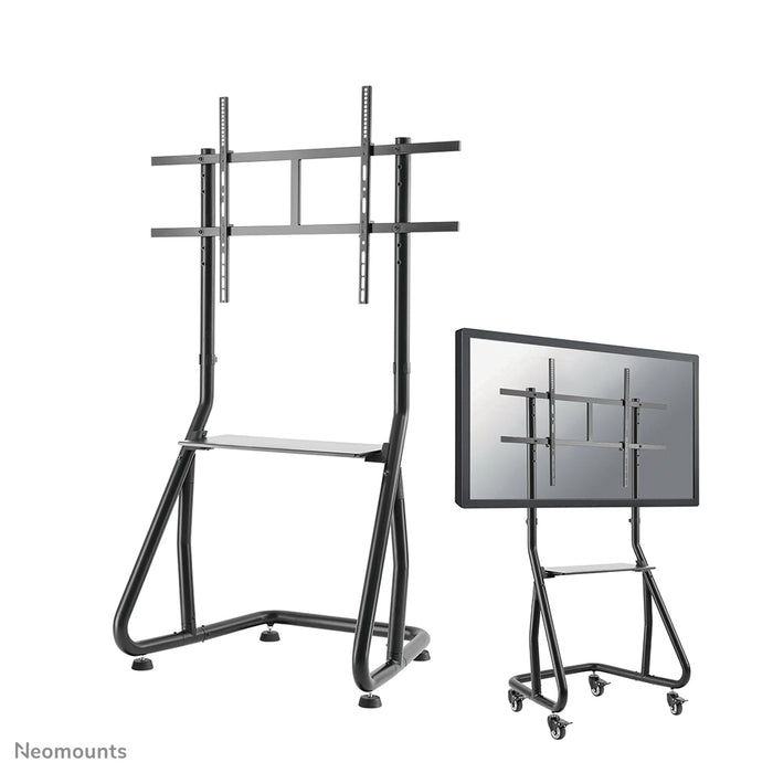 Neomounts NS-M3800 zwart is een verrijdbaar meubel voor flat screens t/m 100 inch (254 cm).