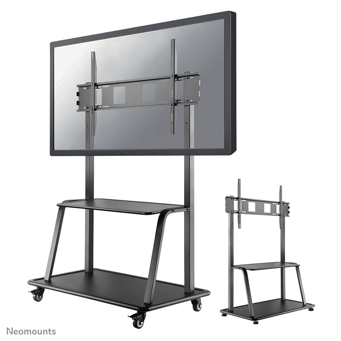 Neomounts NS-M4000 zwart is een verrijdbaar meubel voor flat screens t/m 105 inch (267 cm).