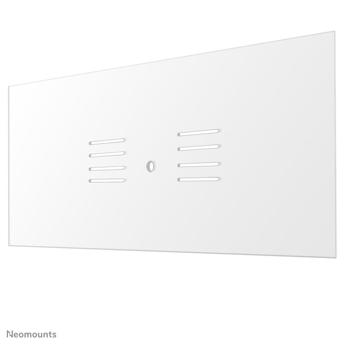 Neomounts NS-PLXPROTECT2 is een transparant scherm t.b.v. 2 flat screens en biedt afstandsbescherming op de werkvloer - Transparant acrylaat, 100% recyclebaar | PLXPROTECT van is geregistreerd als EU-Design patent |