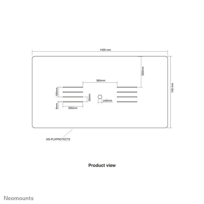 Neomounts NS-PLXPROTECT2 is een transparant scherm t.b.v. 2 flat screens en biedt afstandsbescherming op de werkvloer - Transparant acrylaat, 100% recyclebaar | PLXPROTECT van is geregistreerd als EU-Design patent |