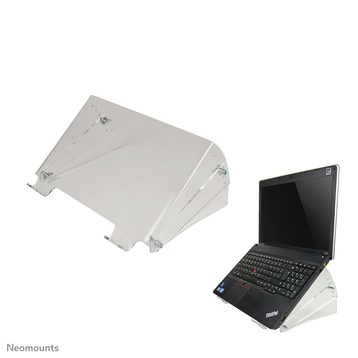 Neomounts NSNOTEBOOK300 is een acryl verhoger voor notebooks.