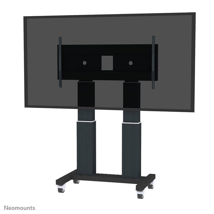 Neomounts PLASMA-M2600 zwart is een elektrisch in hoogte verstelbare trolley voor flat screens t/m 120 inch (305 cm).