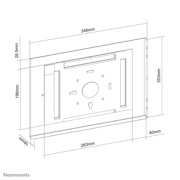 Neomounts WL15-660WH1 wand tablethouder voor 12,9 inch iPad Pro tablets - Wit