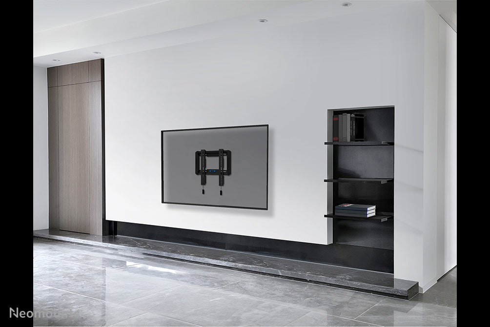 Neomounts WL30-550BL12 vlakke wandsteun voor 24-55 inch schermen - Zwart