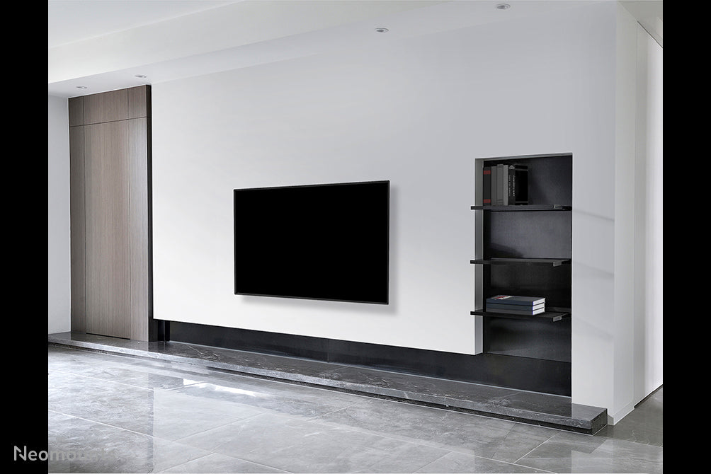 Neomounts WL30-550BL12 vlakke wandsteun voor 24-55 inch schermen - Zwart