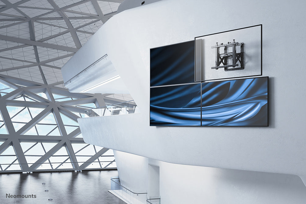 Neomounts WL95-900BL16 push to pop out videowall steun voor 45-75 inch schermen - Zwart
