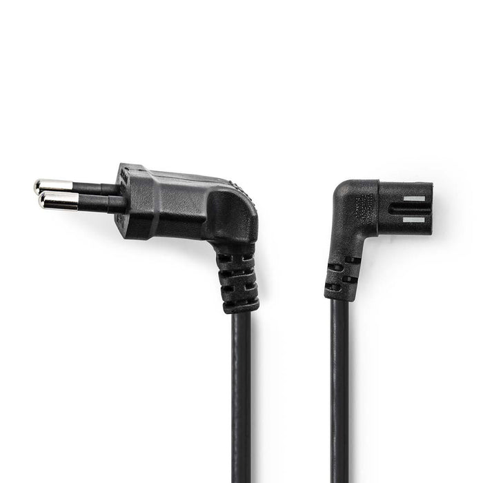 Haakse stroom stekker naar Euro Plug 3 meter