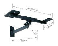 Draaibare beeldbuis beugel 37-72cm TV