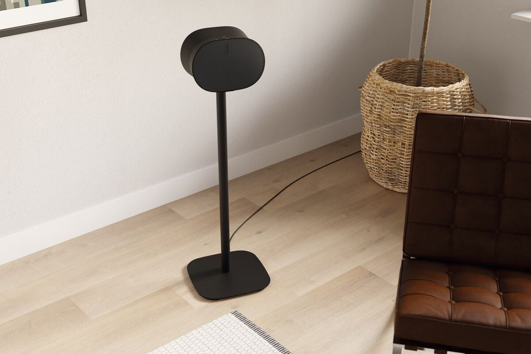 Zwarte Speakerstandaard voor Sonos Era 300 – Vrijstaand & Verstelbaar | Vogel’s