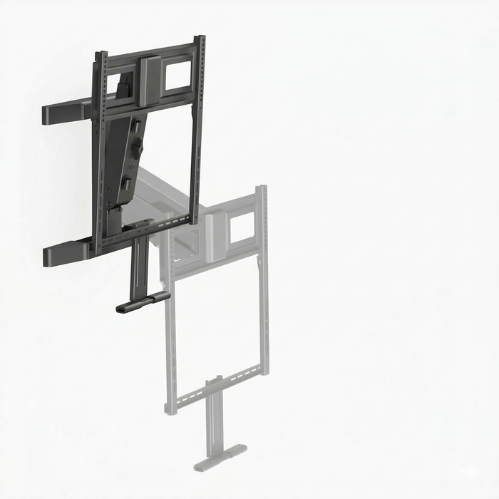 Pull-Down TV Beugel – Draaibaar – 47 cm Hoogteverstelling – Geschikt tot 86 inch
